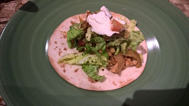 Messy chicken mini tortillas
