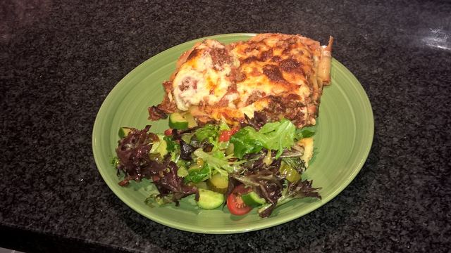 Beef lasagne