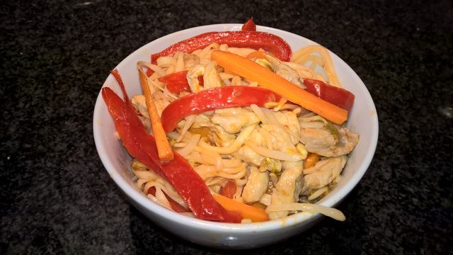 Pork in plum sauce