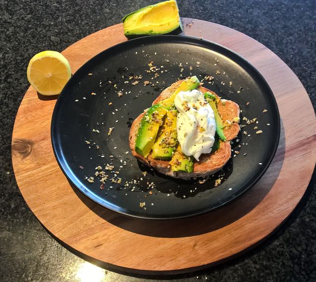 Avo on sourdough bread with a twist