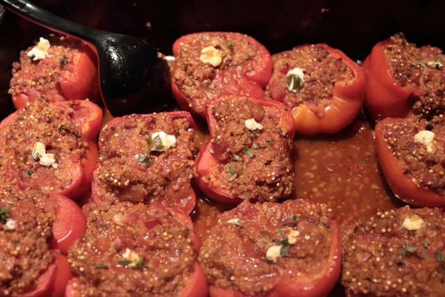 Stuffed capsicums